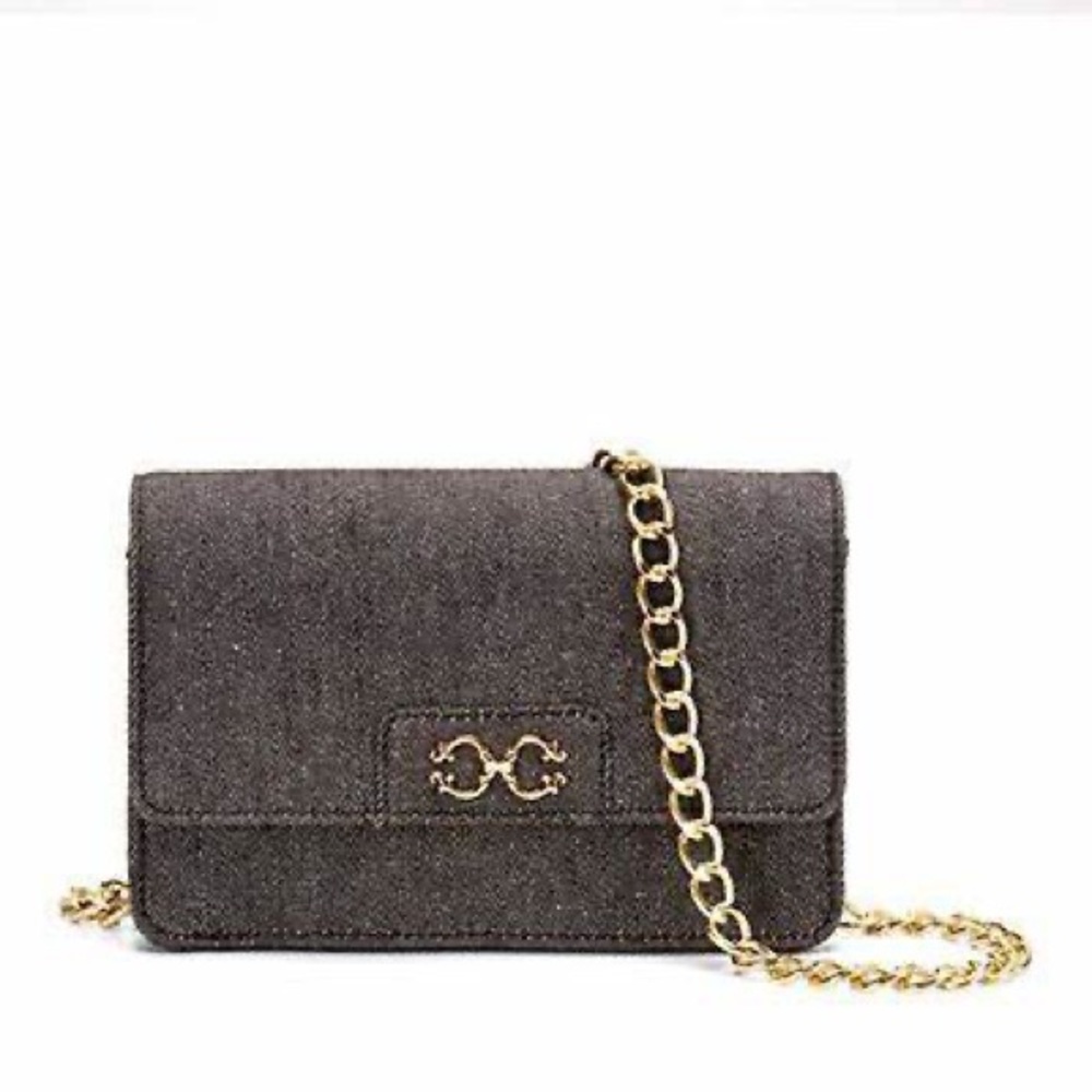 NWT C. Wonder grey denim purse
